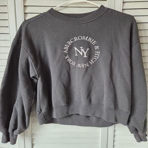Women's Abercrombie & Fitch Gray NY Sweatshirt XS